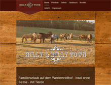 Tablet Screenshot of hilly-billy-town.de